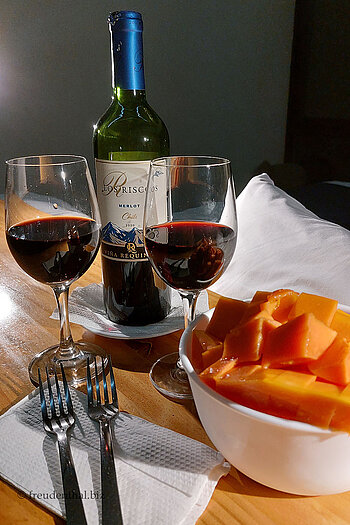 Rotwein und Papaya – Genuss bei Ojochal