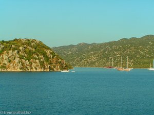 in der Bucht von Ücagiz an der lykischen Küste