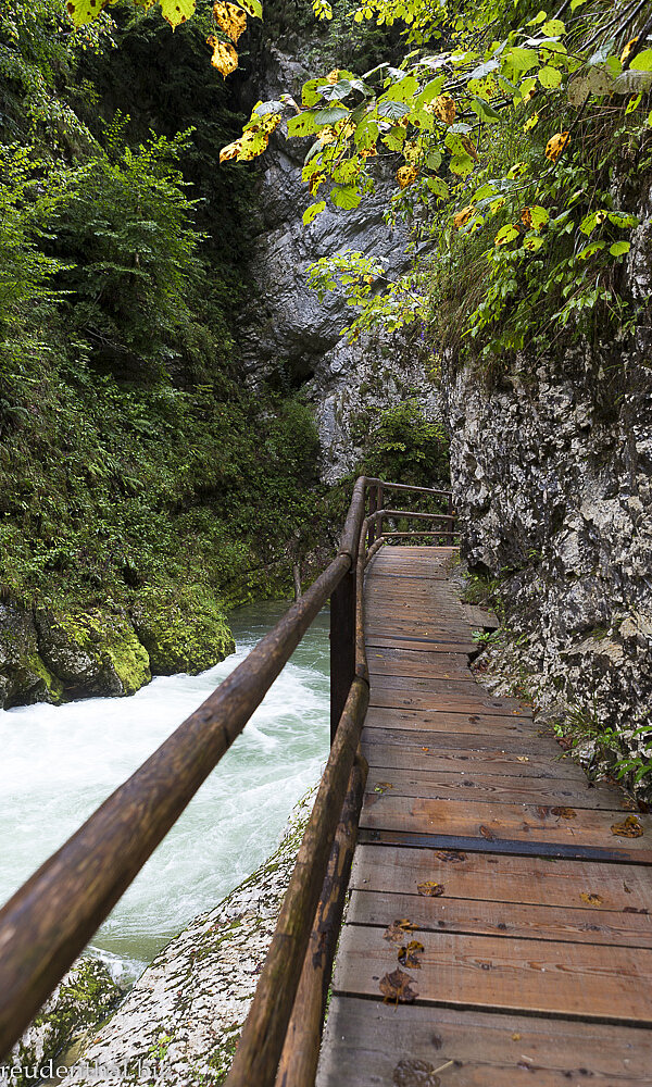 Steg in der Vintgar Klamm