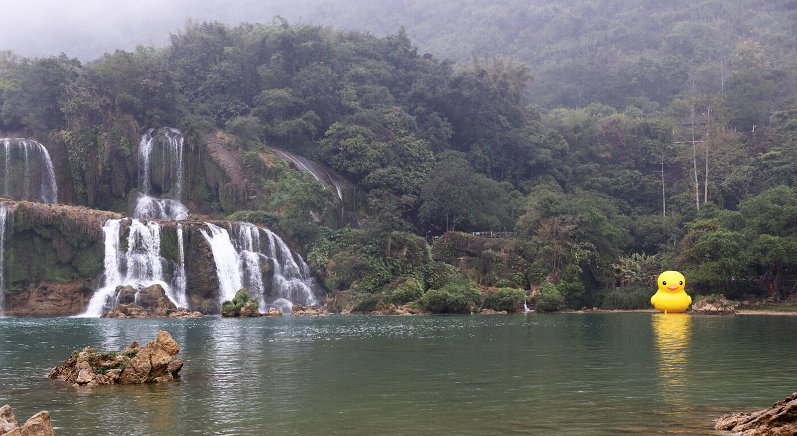 Eindrücke der Wasserfälle von Bản Giốc in Nordvietnam