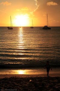 Sonnenuntergang in der Rodney Bay