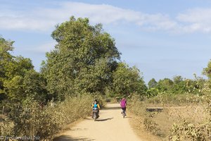 Radtour zu den Mekongfällen bei Don Khon in Laos
