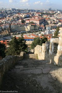 wer diese Treppe runterrennt, kommt wieder, da Sackgasse