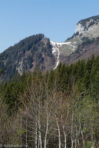 Schneerinne an der Westseite des Mattstocks