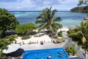 Blick von unserem Balkon im Crown Beach Hotel