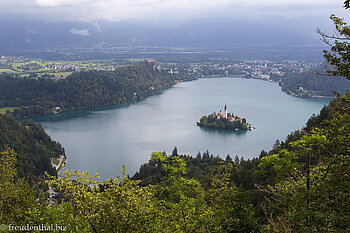 Blick vom Aussichtspunkt der Velika Osojnica