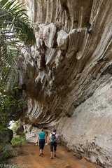 große Kalkfelsen-Formation beim Sendero Caburni