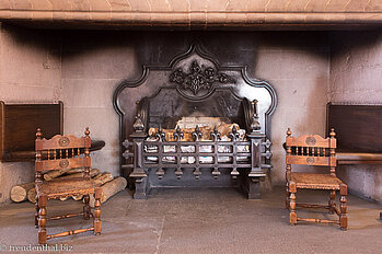 Kamin im Glamis Castle