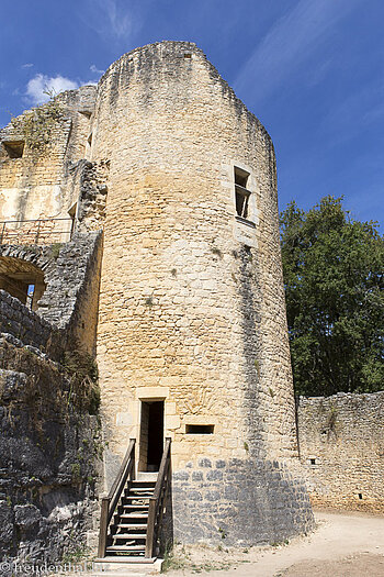 Turm im Château de Bonaguil bei Cahors