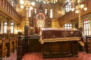 Altar in der Eldridge Street Synagogue von New York