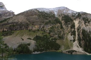 Lake Agnes und Mount Saint Piran