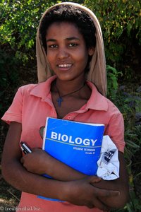 äthiopische Schülerin bei Gondar