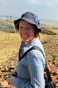 Anne im Simien Nationalpark