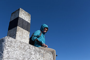Anne auf dem Pico do Arieiro