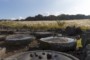 Mahlsteine, Wasserbecken oder einfach nur Grenzsteine im Jeju Stone Park