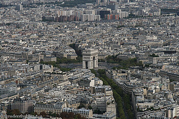 Sicht zum Arc de Triomphe