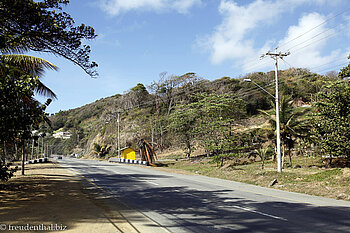 Küstenstraße im Osten von Tobago