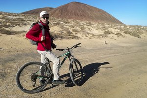 Lars auf Radtour über La Graciosa