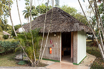 Unser Bungalow im Hotel Los Caneyes bei Santa Clara
