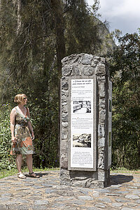 Denkmal an der Passstraße nach Cilaos