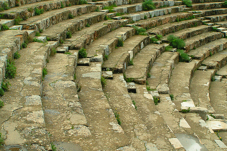 Treppen im großen Theater von Ephesos