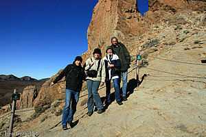 Familienfoto auf den Roque de Garcia