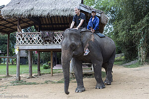 Lars beim Mahout-Training