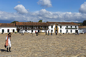 auf der Plaza Mayor in Villa de Leyva