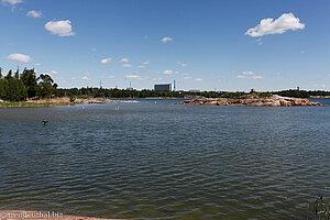 Ausblick von Seurasaari nach Helsinki