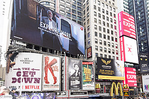 Leuchtreklamen am Times Square