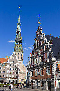 auf dem Rigaer Rathausplatz