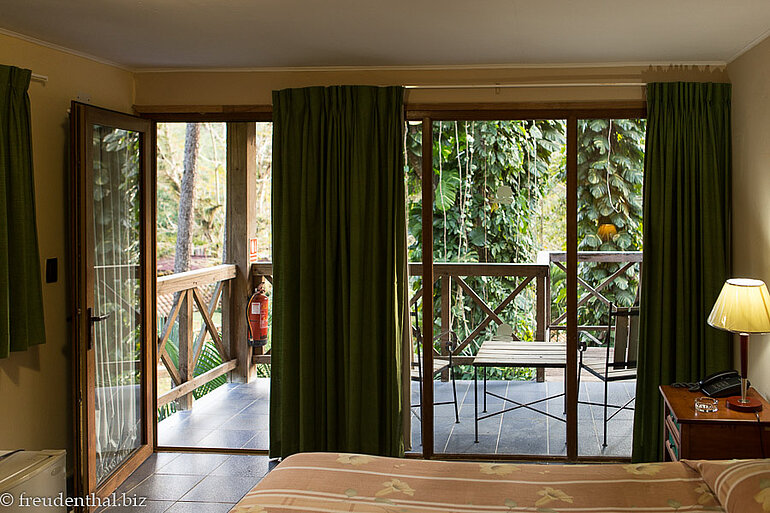 Großes Panoramafenster im Zimmer 18 bei Rancho san Vicente