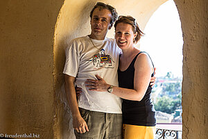 Anne und Lars auf dem Glockenturm