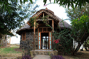 Wir haben ein schönes Tukul in der Paradise Lodge in Arba Minch.