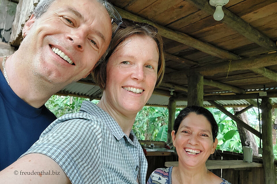 Mit Jenny bei der La Muñequita Lodge, Costa Rica
