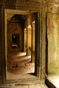 Im Labyrinth des Bayon bei Angkor Thom in Kambodscha