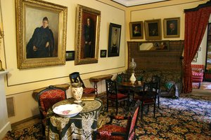 der Saal des Tolstoy-Wohnhauses in Moskau
