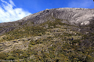 Aussicht vom Laban Rata Resthouse auf den Kinabalu