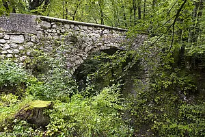 Die Teufelsbrücke bei der Mostnica Schlucht