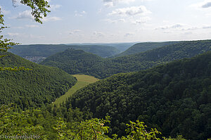 Die Aussicht auf die Hohenurach