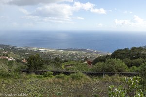 Die Aussicht auf den Flughafen von La Palma