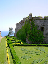 Graben beim Castell de Montjuic