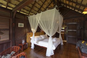 unser Himmelbett in der Luang Say Lodge