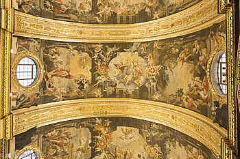 von Mattia Pretis bemalte Gewölbe in der St. John's Co-Cathedral