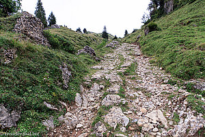 Wanderweg hoch nach Oberchäseren