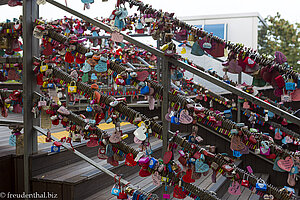 Liebesschlösser beim Namsan Seoul Tower