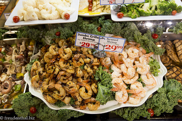 Shrimps im Garden of Eden Marketplace im Flatiron District
