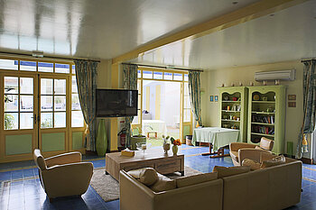 Aufenthaltsraum im Hotel Le Nautile auf La Réunion