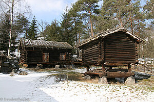 Finnische Siedlung im Freilichtmuseum Skansen