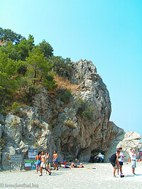 Strand bei Olympos an der Türkischen Riviera